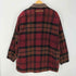 トミーヒルフィガー TOMMY HILFIGER 00S OLD 裏地キルティング 襟レザー ウール チェック カバーオール ジャケット メンズ import:L