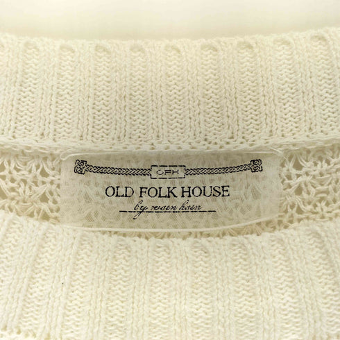 OLD FOLK HOUSE Cotton & Linen Crew Neck Knit domestic メンズ 4