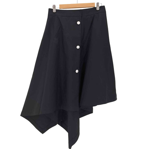ザリラクス THE RERACS シルク混 アシンメトリー フレアスカート レディース 38