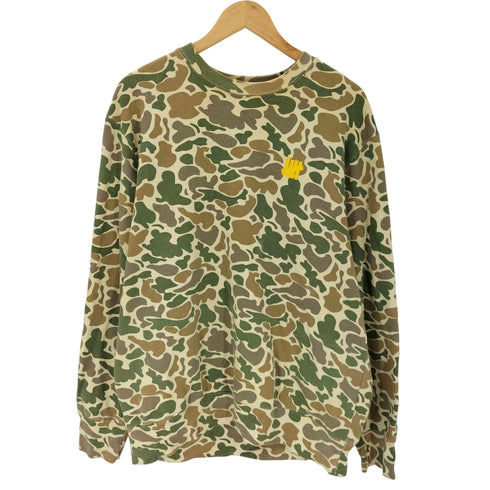 アンディフィーテッド UNDEFEATED バック ポケット 迷彩 カモ スウェット トレーナー メンズ import:L