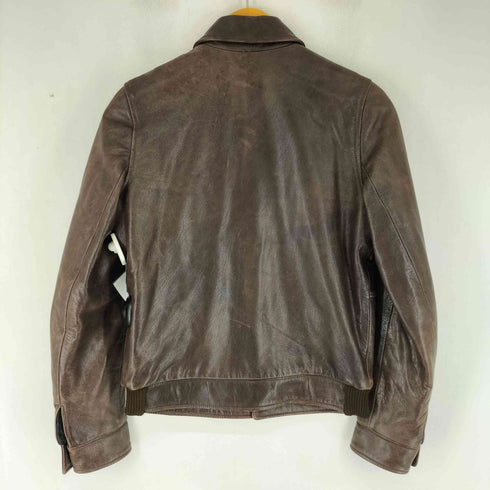 アーペーセー A.P.C. 90-00S イーストバイウエスト期 シープスキン 比翼レザージャケット レディース JPN:S