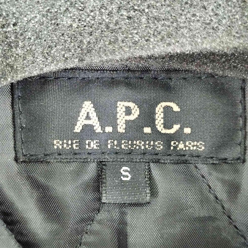 アーペーセー A.P.C. 90-00S イーストバイウエスト期 シープスキン 比翼レザージャケット レディース JPN:S