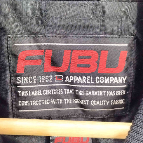 フブ FUBU 90-00S OLD USA ナンバリング 05 ワッペン ナイロン バーシティー アワード ジャケット スタジャン B系 Y2K ビックサイズ メンズ import:XL