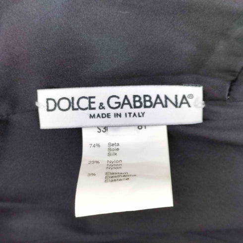 ドルチェアンドガッバーナ DOLCE&GABBANA シルク混 フラワープリント ノースリーブワンピース レディース EUR:40