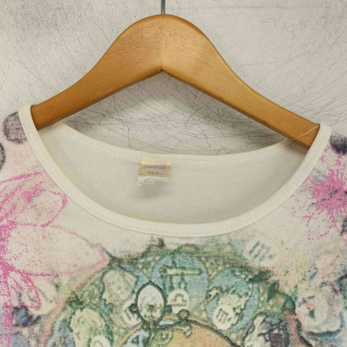 USA製 laurel アートプリント 半袖 Tシャツ レディース