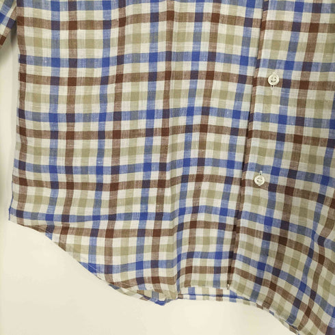 フェアファクス FAIRFAX チェックボタンダウン L/Sシャツ メンズ import:L