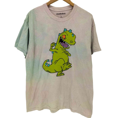 キャラクタープリントタイダイクルーネックTシャツ メンズ import:L