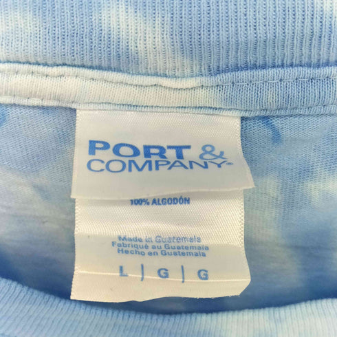 ポートアンドカンパニー PORT and COMPANY 両面プリントタイダイクルーネックTシャツ メンズ import:L
