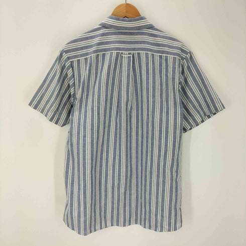 スタッフォード STAFFORD 90S USA製 S/S ストライプ オックスフォード ボックス ボタンダウン シャツ メンズ 18 2/1