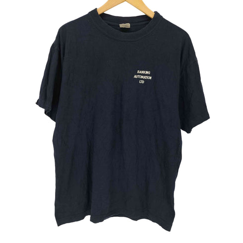 刺繍コットンクルーネックTシャツ メンズ M
