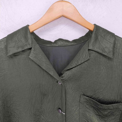 ビューティーアンドユースユナイテッドアローズ BEAUTY & YOUTH UNITED ARROWS RD ACE/STN OPEN/COL SHT アセテートサテンシャツ レディース FREE