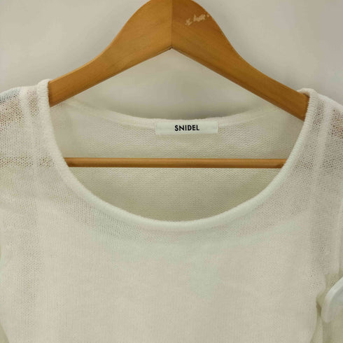 スナイデル snidel 26SS シアー イレヘム ニット コンビ ワンピース レディース JPN:0