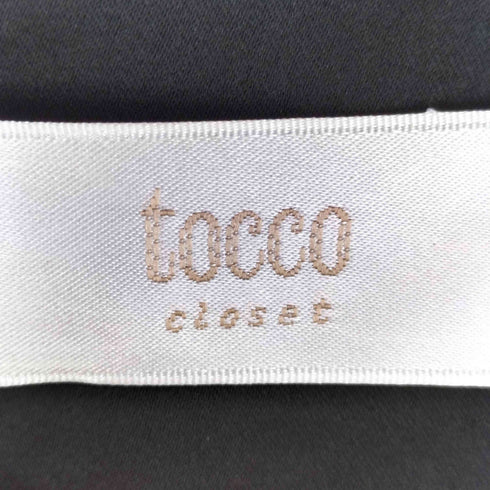 トッコクローゼット tocco closet リボン付き ラッフル フリル ストロベリー プリント シフォン ワンピース レディース FREE