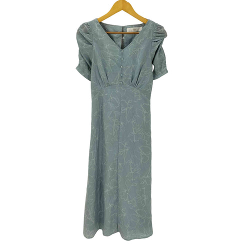 トッコクローゼット tocco closet バックレースアップラインフラワープリントワンピース レディース JPN:M