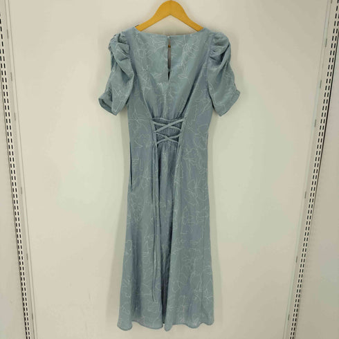 トッコクローゼット tocco closet バックレースアップラインフラワープリントワンピース レディース JPN:M