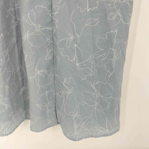 トッコクローゼット tocco closet バックレースアップラインフラワープリントワンピース レディース JPN:M