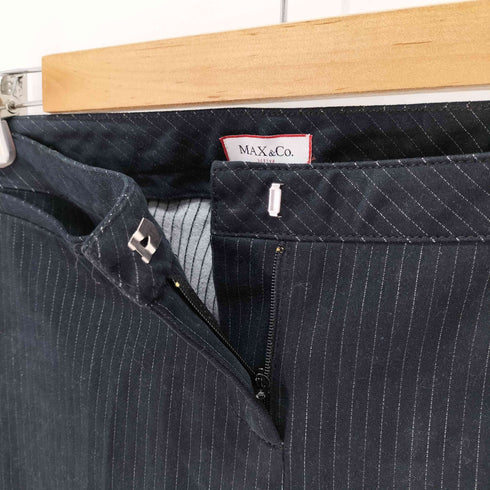 マックスアンドコー MAX&CO. ストライプ フレアスラックス レディース JPN:40