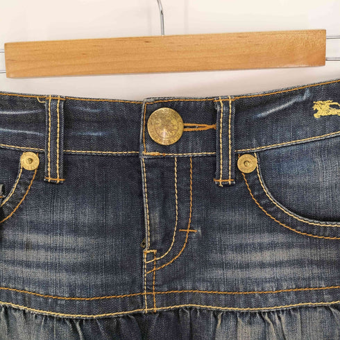 バーバリーブルーレーベル BURBERRY BLUE LABEL フレアデニムスカート レディース UK:25