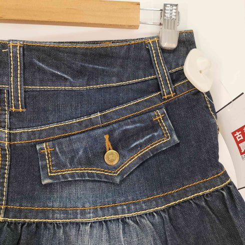 バーバリーブルーレーベル BURBERRY BLUE LABEL フレアデニムスカート レディース UK:25