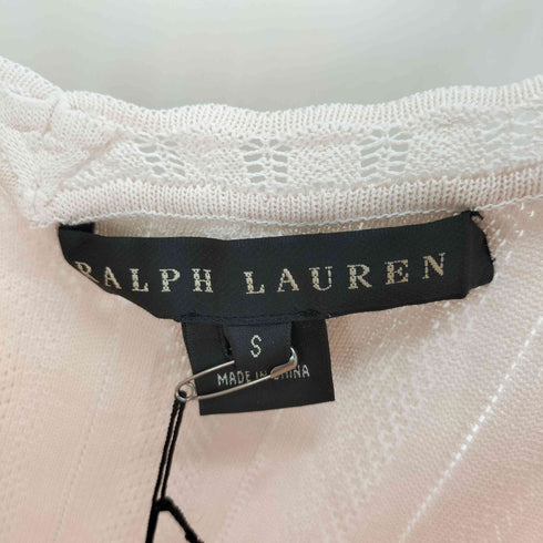 ラルフローレン RALPH LAUREN レーヨン100 カギ編み ニットキャミソール レディース import:S