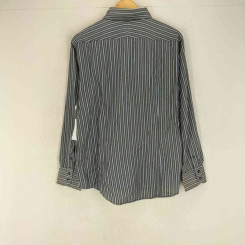 バーバリーブラックレーベル BURBERRY BLACK LABEL ホースロゴ刺繍 ストライプ ボタンダウンシャツ メンズ JPN:3