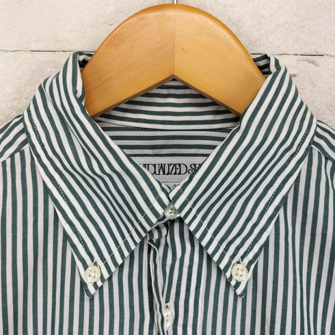 インディヴィジュアライズドシャツ individualized shirts USA製 コットン ストライプBDシャツ メンズ 14 1/2-32