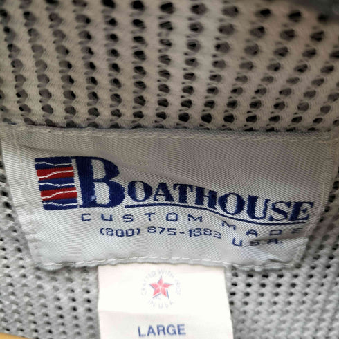 Boathouse USA製 裏地メッシュ ハーフジッププルオーバー メンズ JPN:L