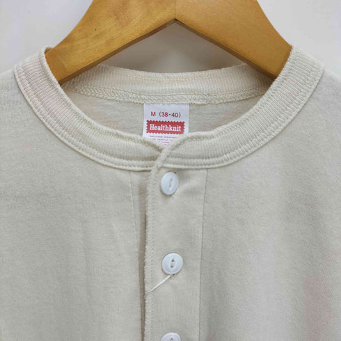 ヘルスニット Healthknit ヘンリーネック L/S カットソー メンズ import:M