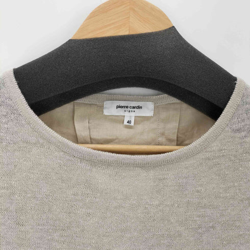 ピエールカルダン pierre cardin pierre cardin signe リネンシャワードッキングカットソー レディース 40