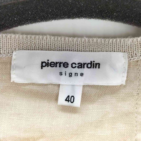ピエールカルダン pierre cardin pierre cardin signe リネンシャワードッキングカットソー レディース 40