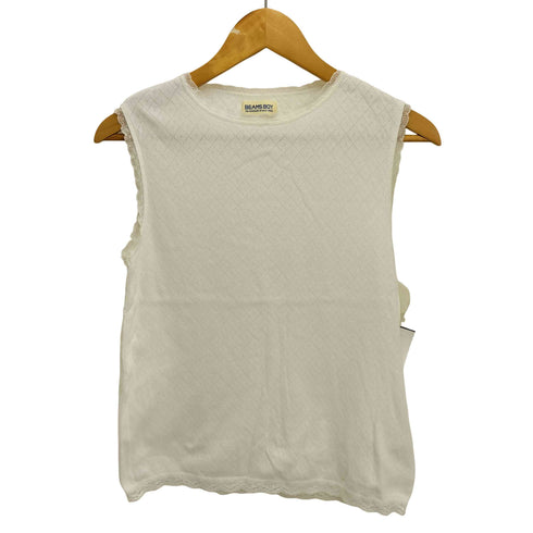 ビームスボーイ BEAMS BOY 23SS パターン メッシュ ノースリーブ レディース