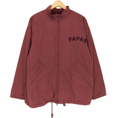 パパス papas ISLAND リップストップ 裏地フリース中綿ジャケット メンズ M