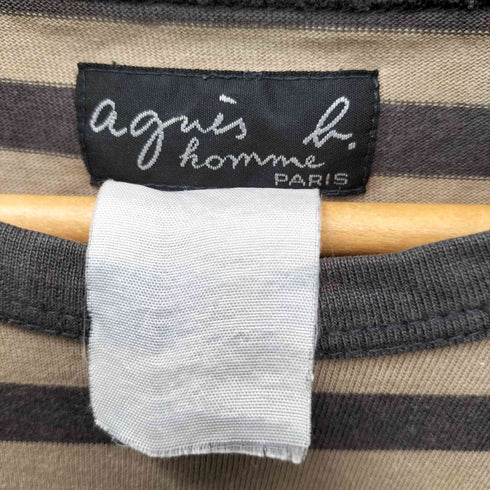 アニエスベーオム Agnes b.homme 00S サンライズ期 ボーダー L/S カットソー Tシャツ ロンT バスクシャツ メンズ