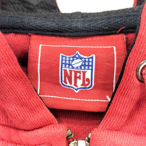 エヌエフエル NFL 00s フットボールチームロゴ ジップアップパーカー メンズ
