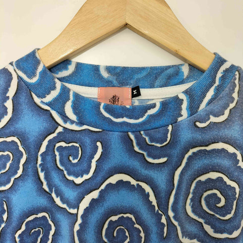 shanit 総柄 渦巻き 龍 長袖 Tシャツ メンズ JPN:M