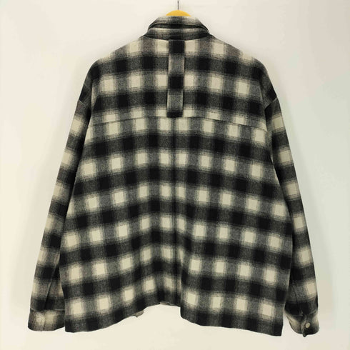 スタンプド STAMPD 18AW Asher Flannel Shirt Jacket ウール ポリ オンブレ チェック シャツ ジャケット 裏地キルティング メンズ JPN:M