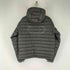 aeae NEW SYMBOL REVERSIBLE LIGHT DOWN ロゴプリント フーデッド ダウンジャケット レディース