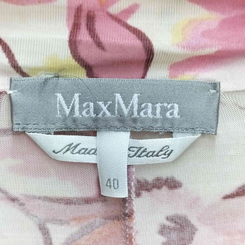 マックスマーラ MAX MARA 総柄 ドレープ ドレス ワンピース レディース EUR:40