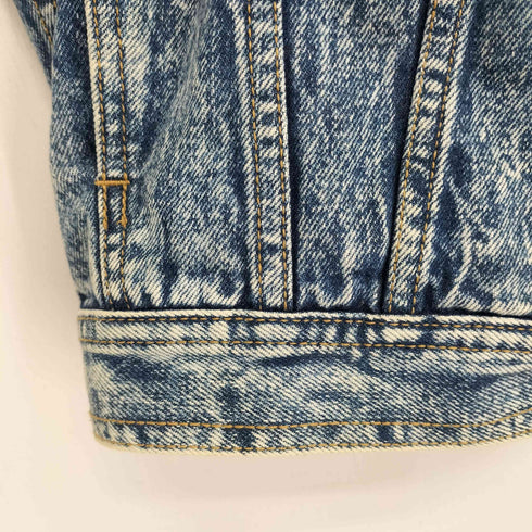ボブソン BOBSON ウォッシュ加工 デニムトラッカージャケット メンズ JPN:M