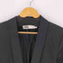 ザラ ZARA ブラック ギャザー ロールアップ スリーブジャケット レディース import:M
