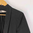 ザラ ZARA ブラック ギャザー ロールアップ スリーブジャケット レディース import:M