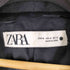 ザラ ZARA ブラック ギャザー ロールアップ スリーブジャケット レディース import:M