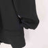 ザラ ZARA ブラック ギャザー ロールアップ スリーブジャケット レディース import:M