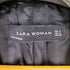ザラ ZARA ブラック ギャザー ロールアップ スリーブジャケット レディース import:M