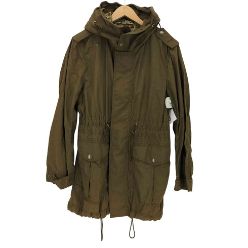 バーバリーブラックレーベル BURBERRY BLACK LABEL リネン混 モッズコート メンズ JPN:M