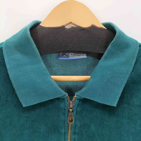 LE FROG 90s ベロアハーフジッププルオーバー メンズ L