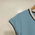 アディダス adidas 00s Y2K CLIMALITE Vネック リンガー メッシュ S/S Tシャツ レディース JPN:M