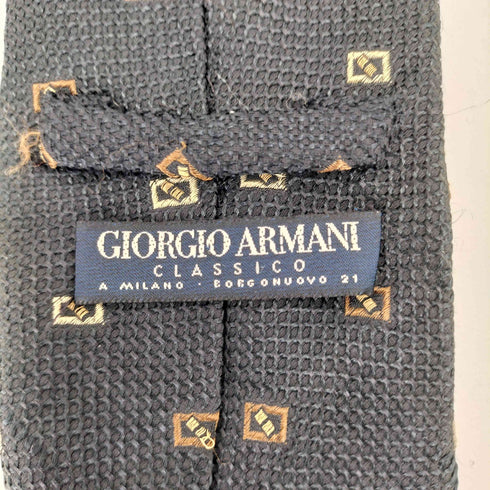 ジョルジオアルマーニ Giorgio Armani CLASSICO 総柄 レーヨンシルクネクタイ メンズ