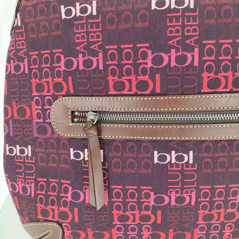 バーバリーブルーレーベル BURBERRY BLUE LABEL モノグラム レザー切替 ショルダーバッグ レディース