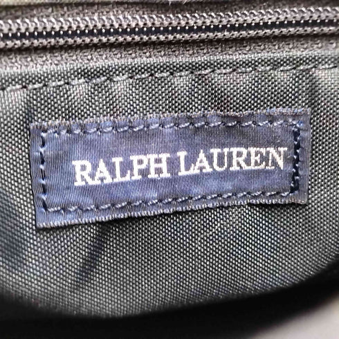 ラルフローレン RALPH LAUREN 80-90S ポニー 刺繍 ブラックウォッチ ショルダー バッグ レディース